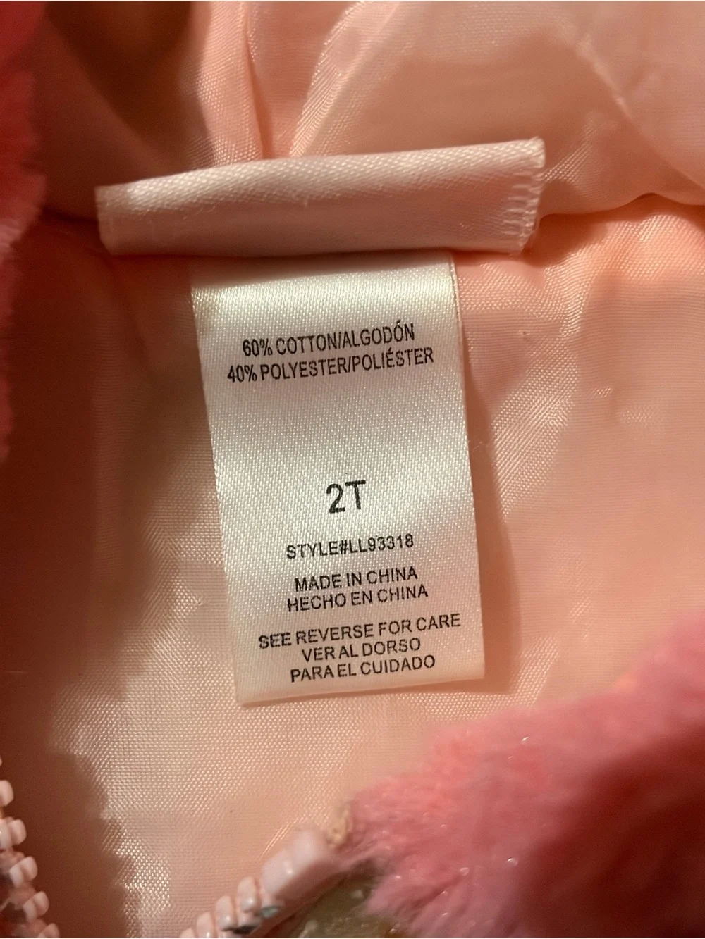 Girls' 2T Pink Quilted Hooded Vest with Faux Fur Trim by Little Lass